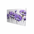 Fondo 20 x 30 in. Abstract Purple Flowers-Print on Canvas FO2791129